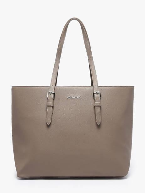 Cabas Saffiano Polyurethane David jones Gris saffiano 5