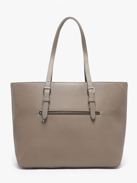 Cabas Saffiano Polyurethane David jones Gris saffiano 5 vue secondaire 3