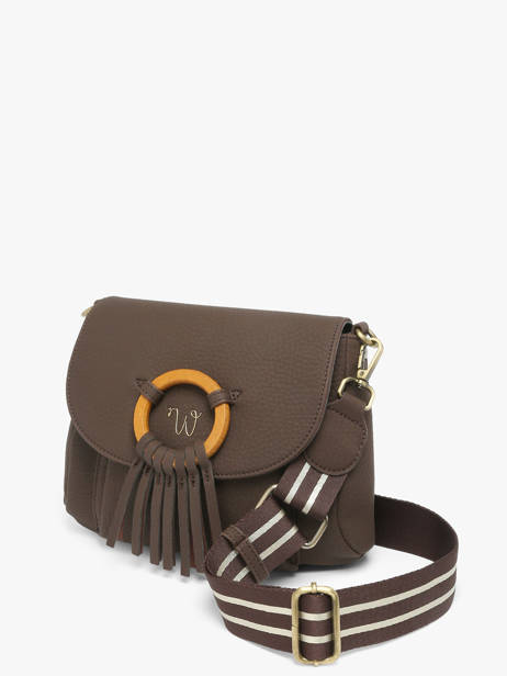 Cross Body Tas Camomille Woomen Bruin camomille WCAO06 ander zicht 2
