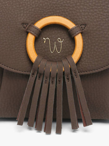 Cross Body Tas Camomille Woomen Bruin camomille WCAO06 ander zicht 3