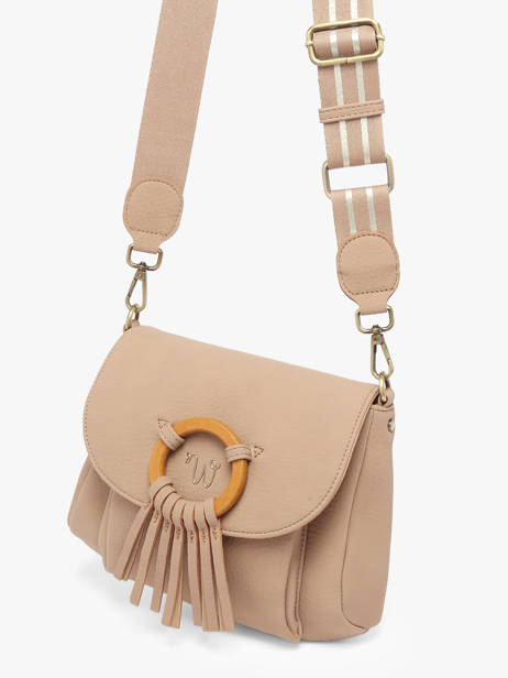 Cross Body Tas Camomille Woomen Beige camomille WCAO06 ander zicht 2
