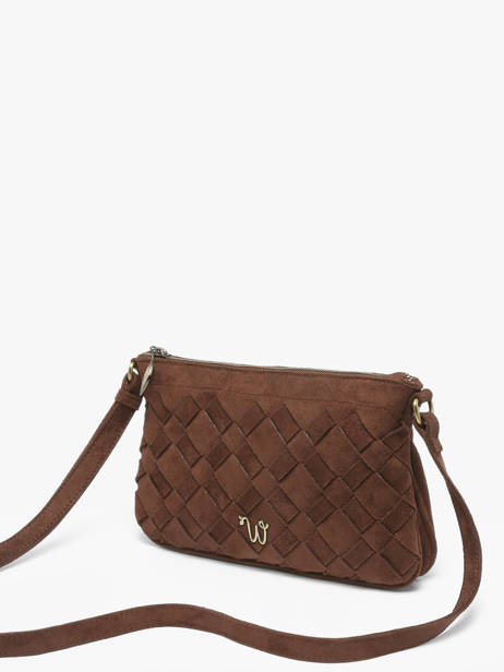 Cross Body Tas Aubepine Woomen Bruin aubepine WAUB45 ander zicht 2