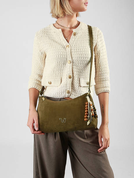 Cross Body Tas Ginseng Woomen Groen ginseng WGIN03 ander zicht 1