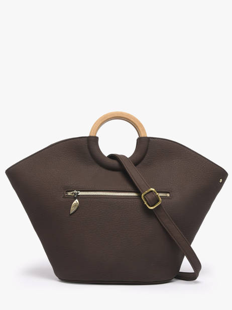 Sac Porté Main Neflier Patchwork Woomen Marron neflier patchwork WNET01 vue secondaire 6