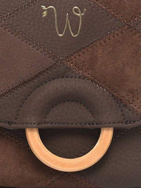 Cross Body Tas Neflier Patchwork Woomen Bruin neflier patchwork WNET04 ander zicht 3