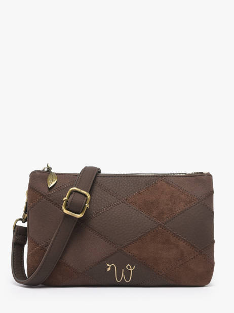 Cross Body Tas Neflier Patchwork Woomen Bruin neflier patchwork WNET45