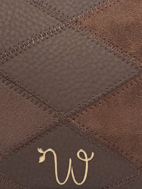 Cross Body Tas Neflier Patchwork Woomen Bruin neflier patchwork WNET45 ander zicht 3