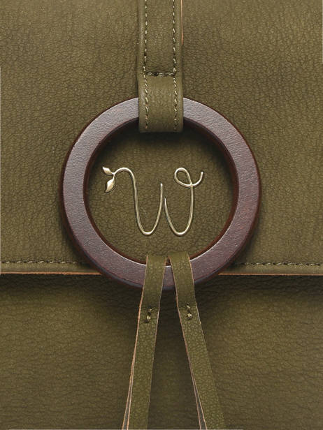 Sac Bandoulière Verveine Woomen Vert verveine WVER02 vue secondaire 3