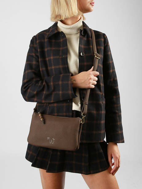 Cross Body Tas Neflier Pearl Woomen Bruin neflier pearl WNEP45 ander zicht 1