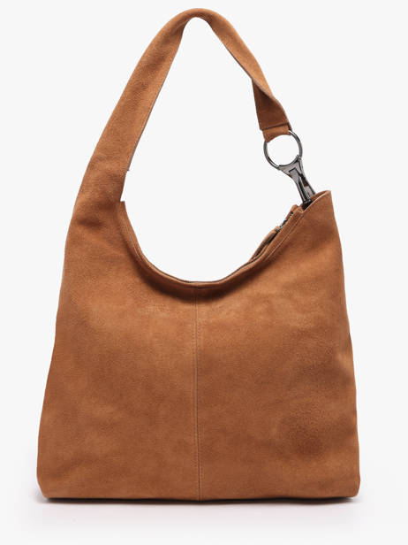 Schoudertas Leather Leder Biba Bruin leather JAP2L ander zicht 4