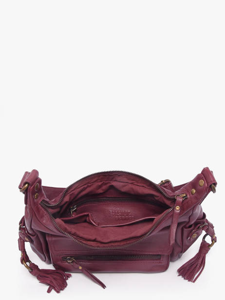 Cross Body Tas Cow Leder Basilic pepper Rood cow BCOW91 ander zicht 3