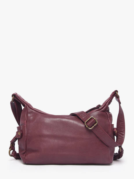 Cross Body Tas Cow Leder Basilic pepper Rood cow BCOW91 ander zicht 4