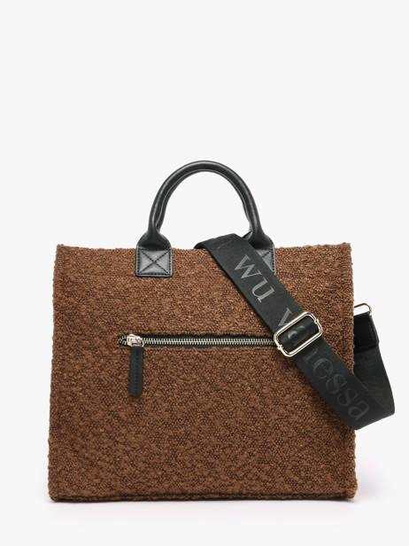Handtas Cabas Vanessa wu Bruin cabas MA3035 ander zicht 3
