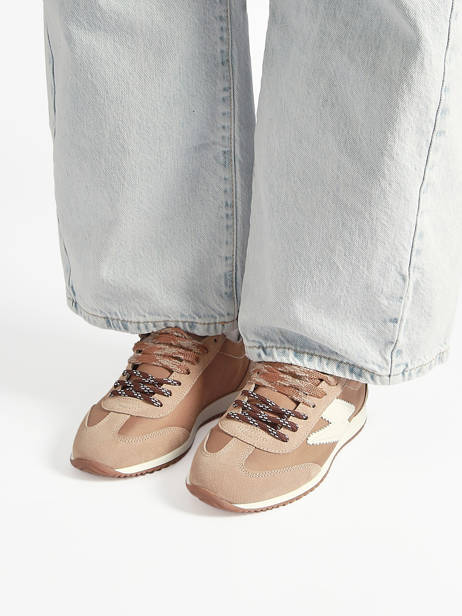 Sneakers June En Cuir Semerdjian Marron women JUNEE274 vue secondaire 1