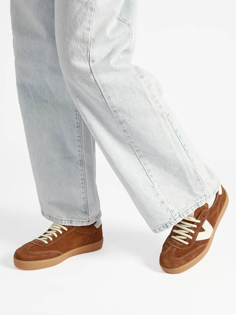 Sneakers Berlin Uit Leder Victoria Bruin women 1126218