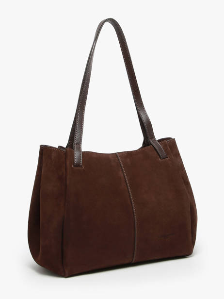 Schoudertas Suede Leder Lancaster Bruin suede 58 ander zicht 1