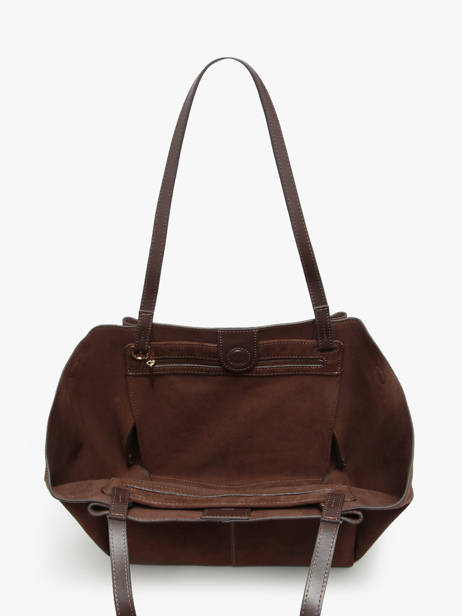 Schoudertas Suede Leder Lancaster Bruin suede 58 ander zicht 2