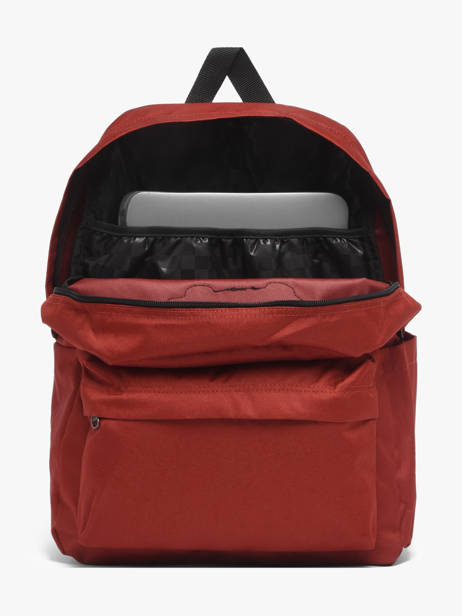 Rugzak 1 Compartiment Vans Rood backpack VN000H4Y ander zicht 2