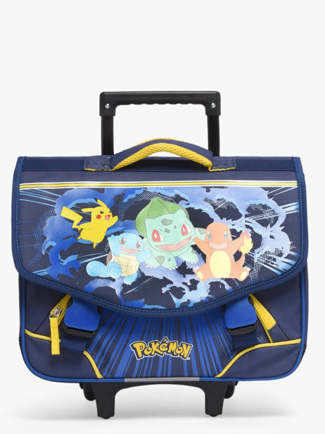 Boekentas Op Wieltjes 2 Compartimenten Pokemon Blauw pokemon & friends 26KK203K