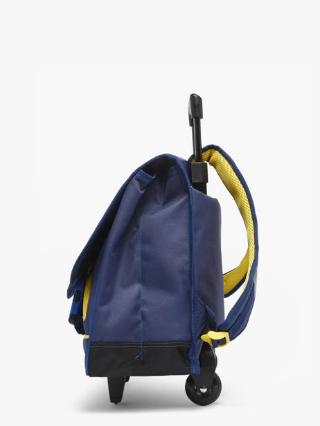 Boekentas Op Wieltjes 2 Compartimenten Pokemon Blauw pokemon & friends 26KK203K ander zicht 2