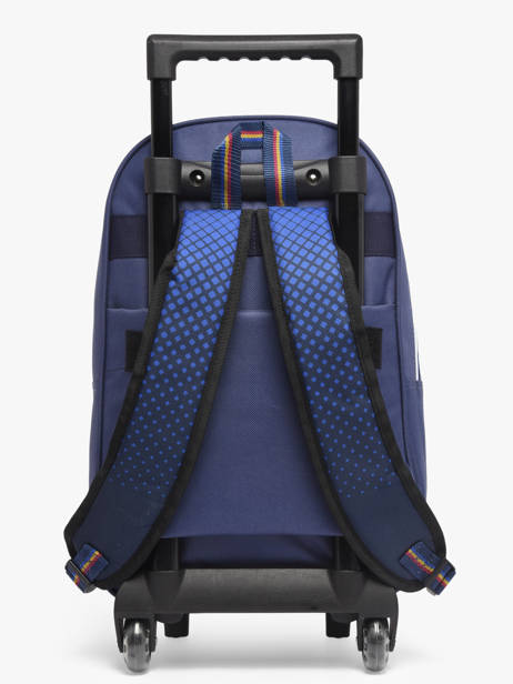 Sac A Dos à Roulettes 1 Compartiment Fc barcelone Bleu barca 25BF204R vue secondaire 4