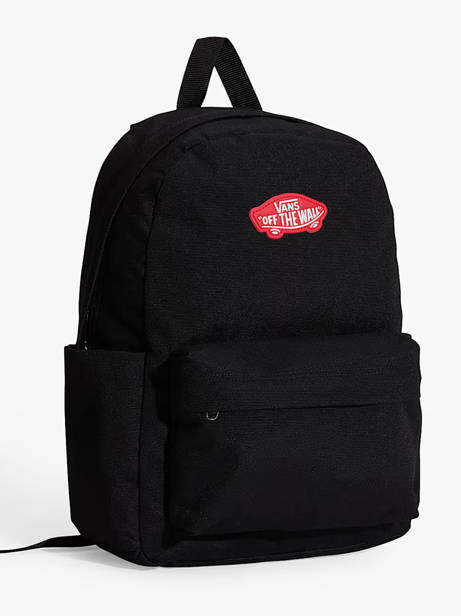 Rugzak 1 Compartiment Vans Zwart backpack VN000H56 ander zicht 1