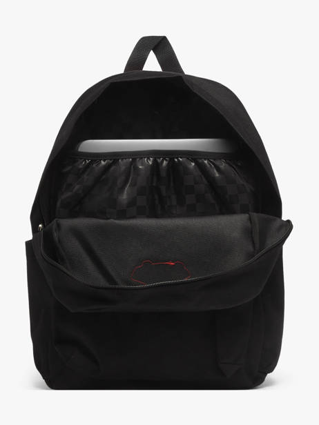 Rugzak 1 Compartiment Vans Zwart backpack VN000H56 ander zicht 2