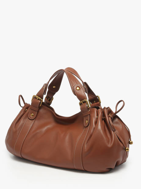 Schoudertas Icone Leder Gerard darel Bruin icone DES01410 ander zicht 2