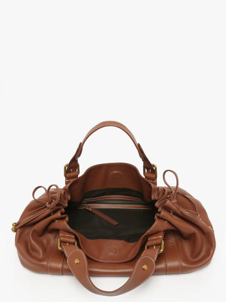 Schoudertas Icone Leder Gerard darel Bruin icone DES01410 ander zicht 3