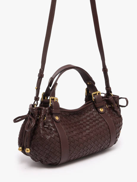 Cross Body Tas Tresse Leder Gerard darel Bruin tresse DES73478 ander zicht 1