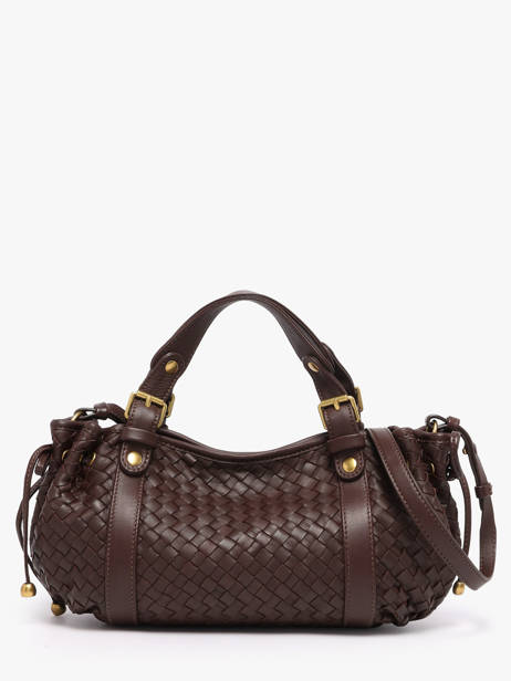 Cross Body Tas Tresse Leder Gerard darel Bruin tresse DES73478 ander zicht 4
