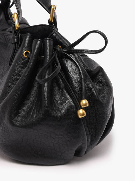 Schoudertas Bubble Leder Gerard darel Zwart bubble DES01428 ander zicht 2