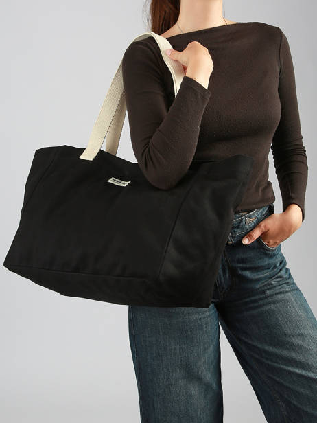 Schoudertas Best Seller Katoen Hindbag Zwart best seller CLAUDE ander zicht 1