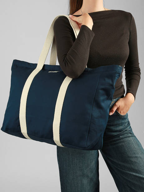Schoudertas Jean Katoen Hindbag Blauw best seller JEAN ander zicht 1