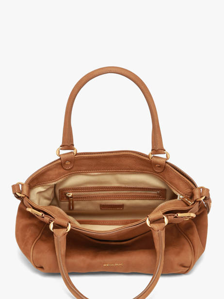Sac Porté Main Lune Cuir Lune Cuir Vanessa bruno Marron lune 3V40920 vue secondaire 3