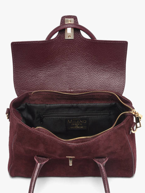 Sac Porté épaule Velvet Caviar Cuir Milano Rouge velvet caviar VC26061 vue secondaire 2