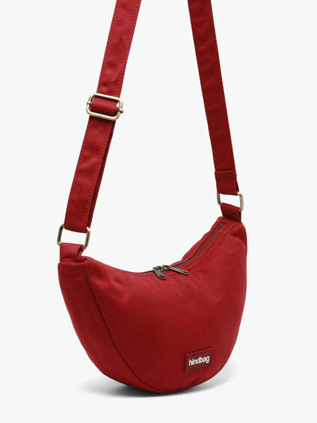 Cross Body Tas Andrea Katoen Hindbag Rood best seller ANDREA ander zicht 2