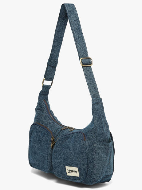 Sac Bandoulière Denim Coton Hindbag Bleu denim DE vue secondaire 1