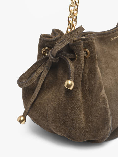 Cross Body Tas Studio Leder Gerard darel Beige studio DES07400 ander zicht 2
