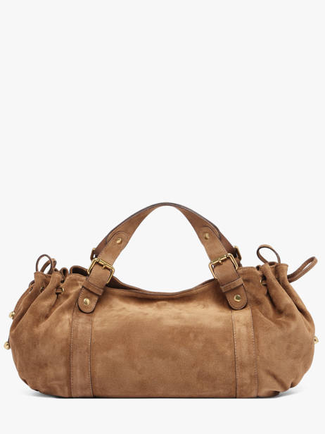 Schoudertas Folk Leder Gerard darel Beige folk DES01407 ander zicht 4