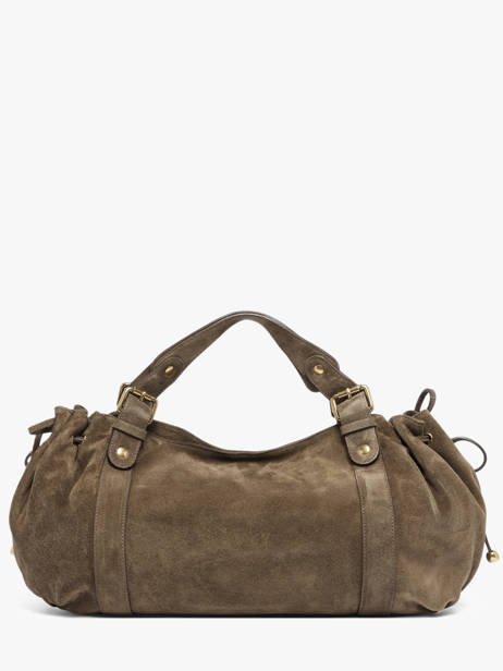 Schoudertas Folk Leder Gerard darel Beige folk DES01407 ander zicht 5