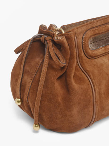 Sac Bandoulière Studio Cuir Gerard darel Marron studio DES08405 vue secondaire 2