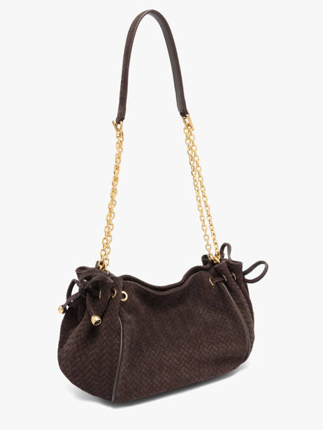 Sac Bandoulière Studio Cuir Gerard darel Marron studio DES07477 vue secondaire 1