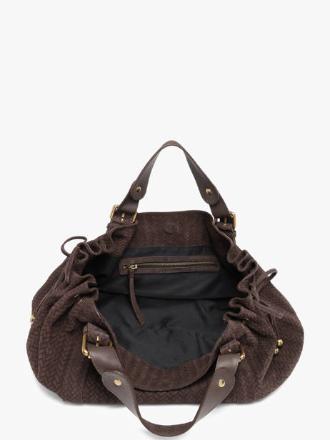 Schoudertas Studio Leder Gerard darel Bruin studio DES01477 ander zicht 3