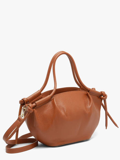 Handtas Caviar Leder Milano Bruin caviar CA26062 ander zicht 1
