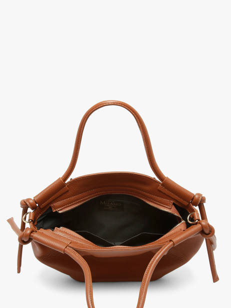 Handtas Caviar Leder Milano Bruin caviar CA26062 ander zicht 2