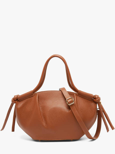 Handtas Caviar Leder Milano Bruin caviar CA26062 ander zicht 3