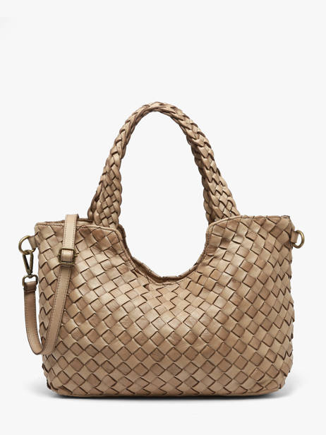 Schoudertas Dewashed Leder Milano Beige dewashed DE26061