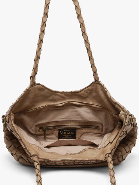 Schoudertas Dewashed Leder Milano Beige dewashed DE26062 ander zicht 2