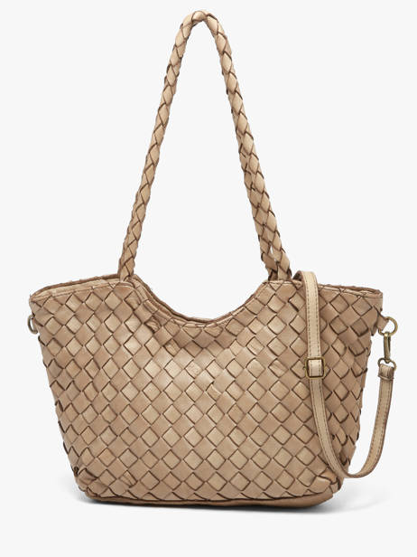 Schoudertas Dewashed Leder Milano Beige dewashed DE26062 ander zicht 3